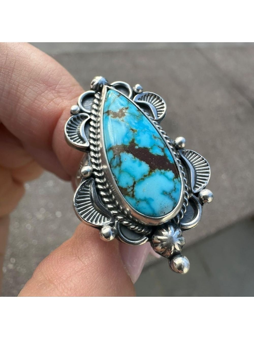 Turquoise Mountain Sterling Silver Custom Ring